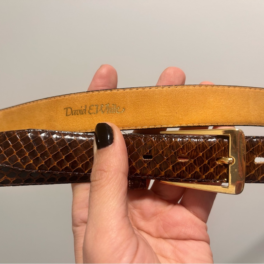 Genuine Reptile Leather Belt
